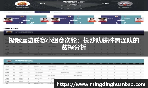 极限运动联赛小组赛次轮：长沙队获胜菏泽队的数据分析